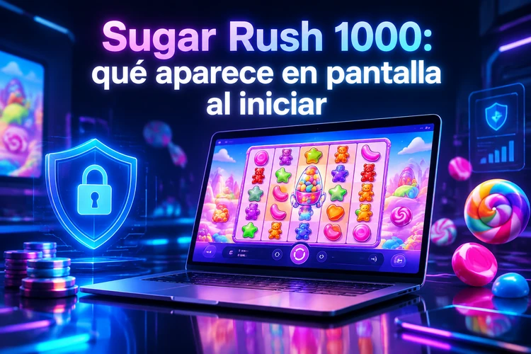 Sugar Rush 1000: qué aparece en pantalla al iniciar