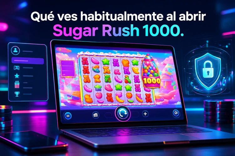 Qué ves habitualmente al abrir Sugar Rush 1000
